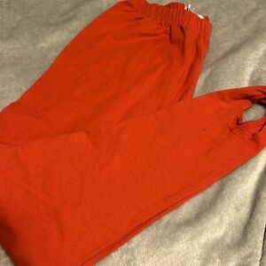 Vintage Pants; red stirrup pants